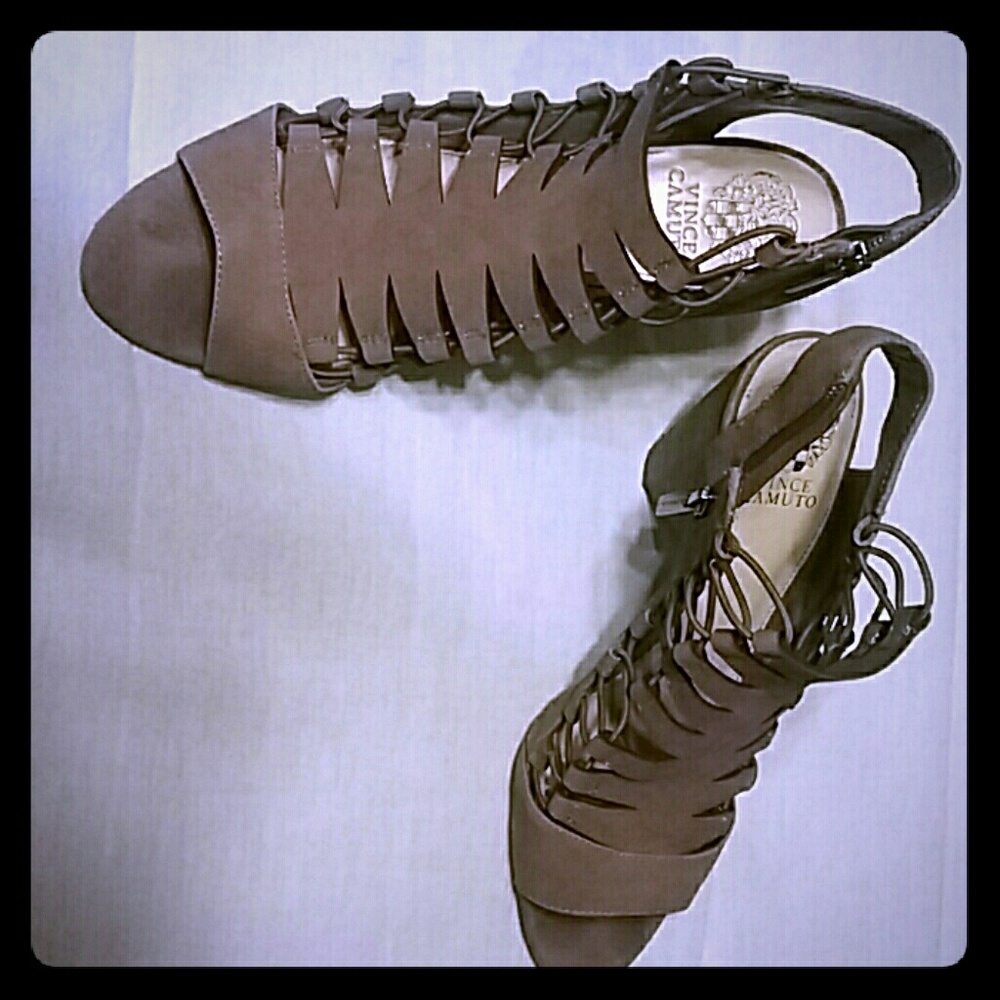 Vince Camuto Elastic Gladiator-Style Heel